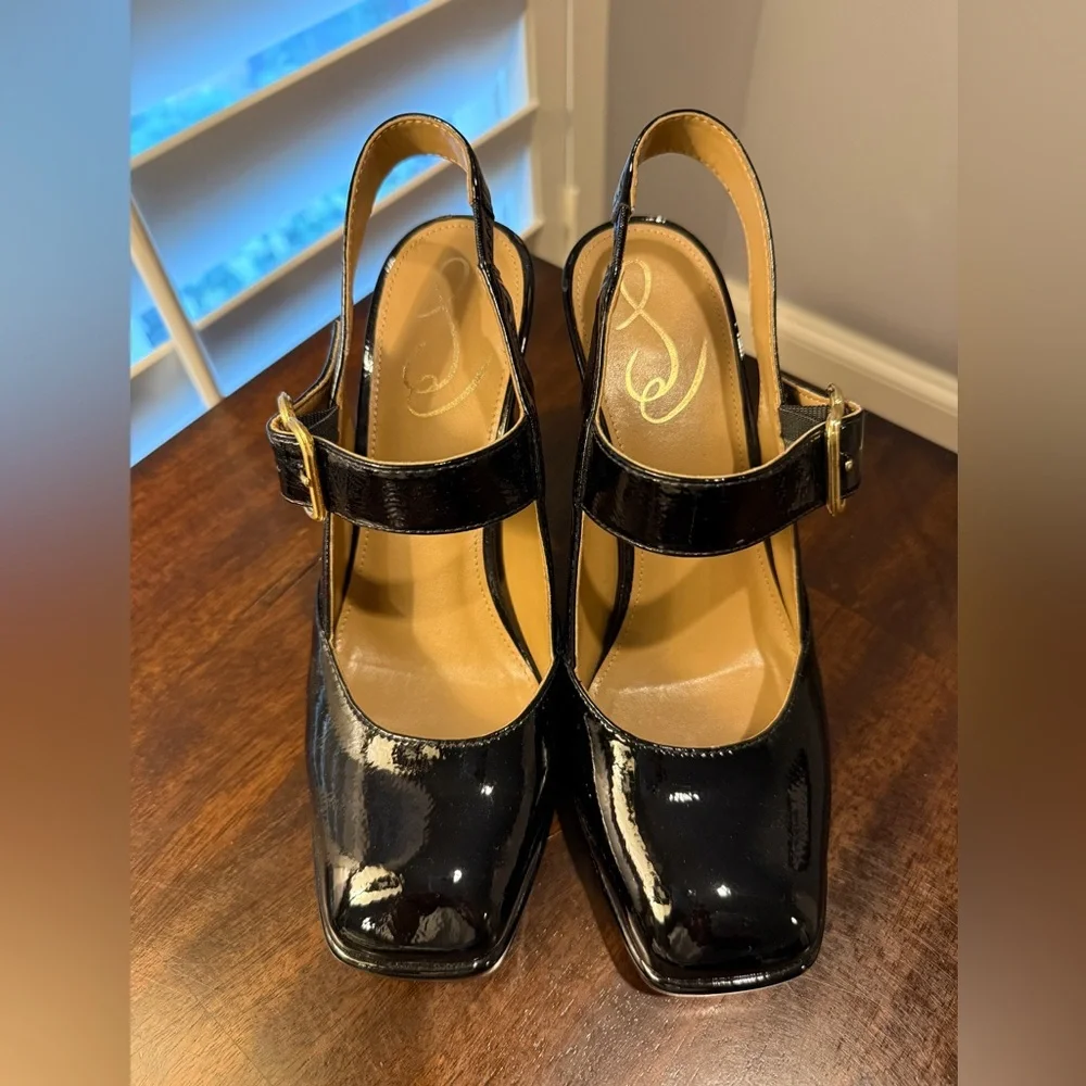 Sam Edelman Jildie Slingback Mary Jane Heel black size 7 - Picture 2 of 5